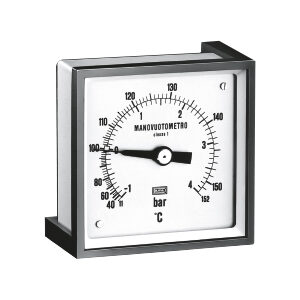 PROFILE BOURDON TYPE PRESSURE GAUGE SERIE MB400