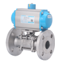 Pneumatic St. Steel Flanged Ball Valve